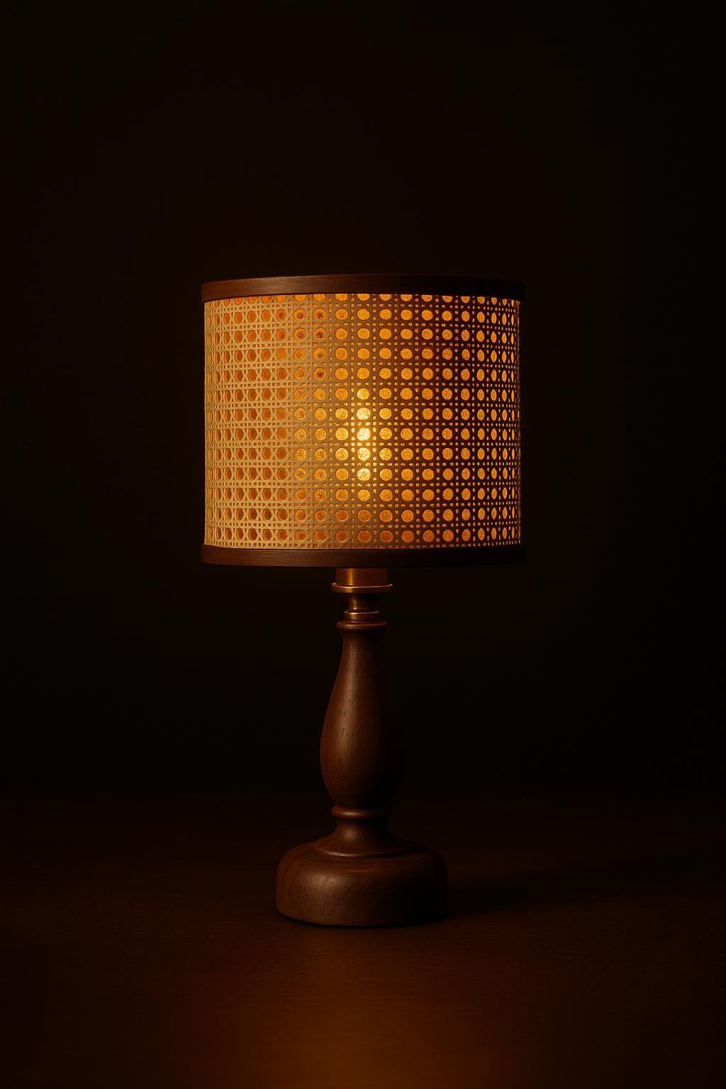 Cane Table Lamp